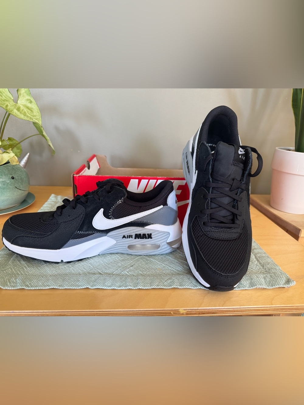 Nike Black and White Air Max Excee